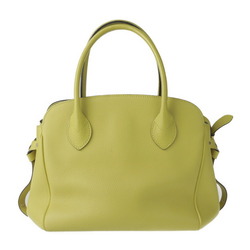 LOUIS VUITTON Louis Vuitton Mila PM Handbag M51446 Leather Vert Acid Yellow Shoulder Bag