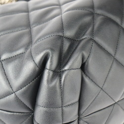 CHANEL Chanel Bag Handbag Lambskin Black Matelasse Coco Mark Shoulder Tote Quilted