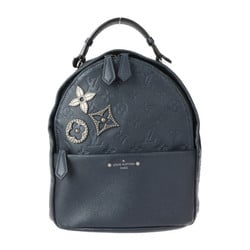 LOUIS VUITTON Louis Vuitton Sorbonne Flower Pins Backpack/Daypack M43741 Monogram Empreinte Metallic Indigo Blue Backpack