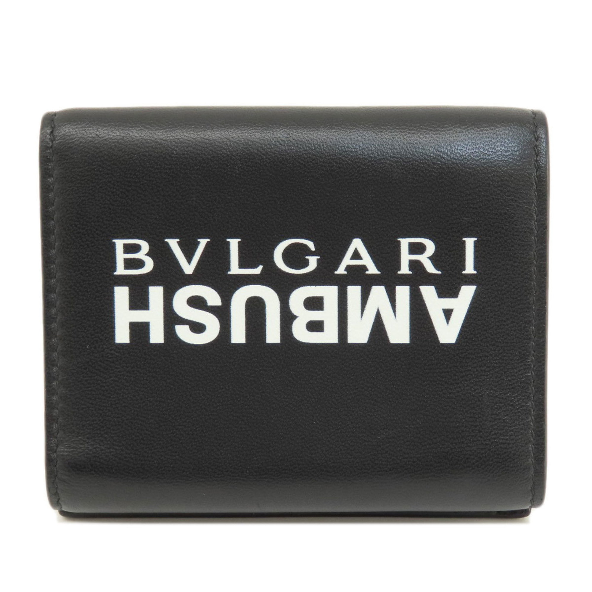 BVLGARI AMBUSH Bi-fold Wallet Leather Women's