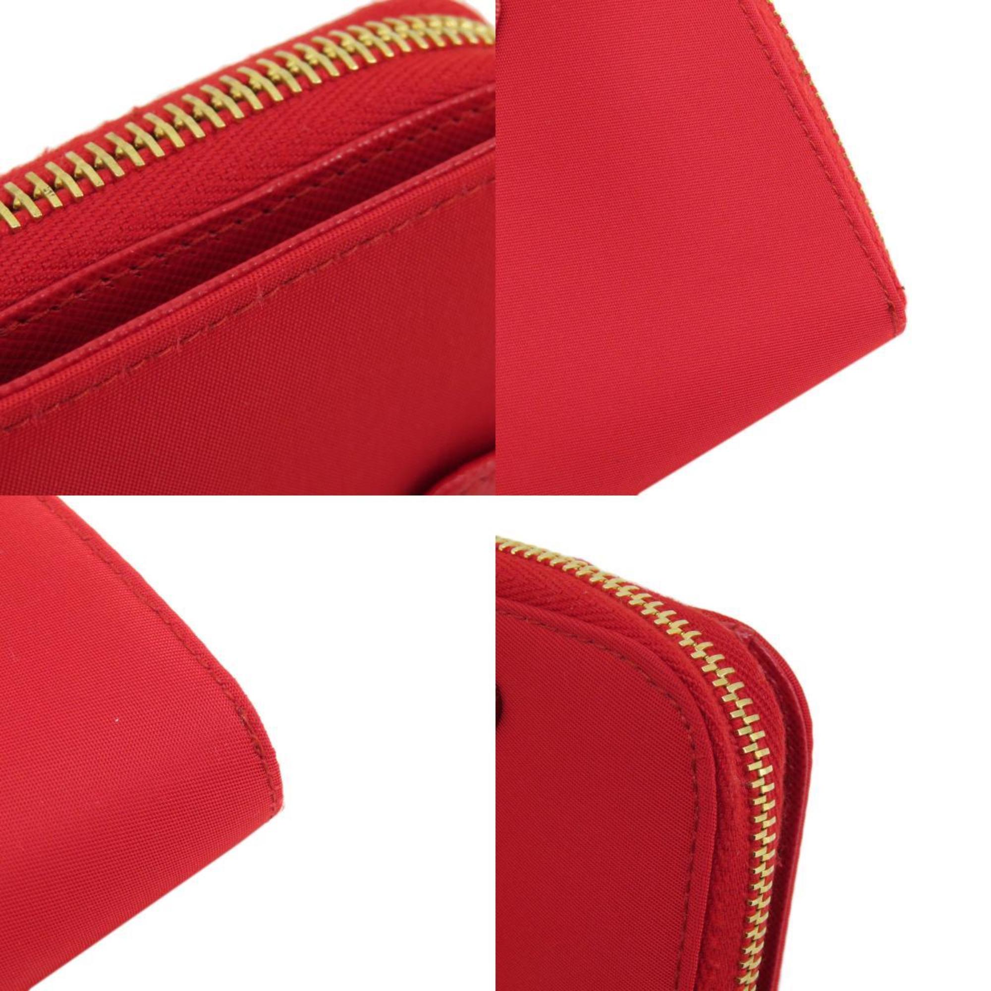 PRADA 1M0522 Silk Bi-fold Wallet for Women