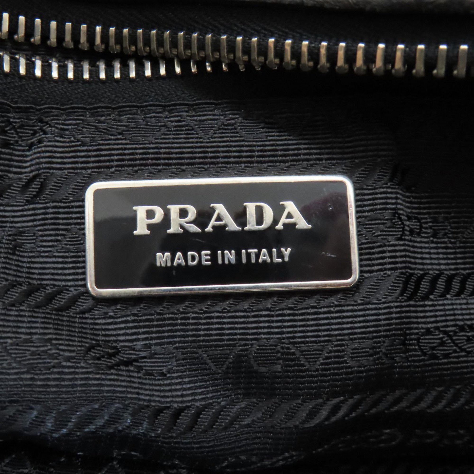 Prada ribbon motif handbag, nylon material, women's PRADA