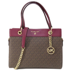 Michael Kors MK Signature Handbag Leather Women's