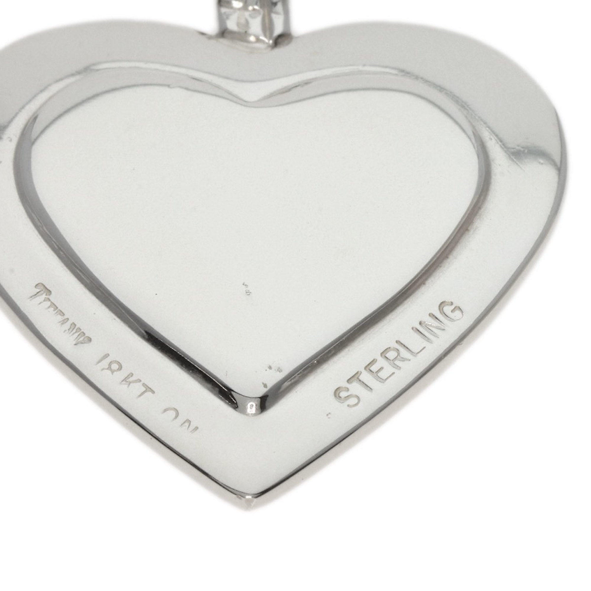 Tiffany Heart Combination Necklace Silver K18YG Women's TIFFANY&Co.