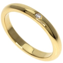 Tiffany Stacking Band 1P Diamond Ring, 18K Yellow Gold, Women's, TIFFANY&Co.