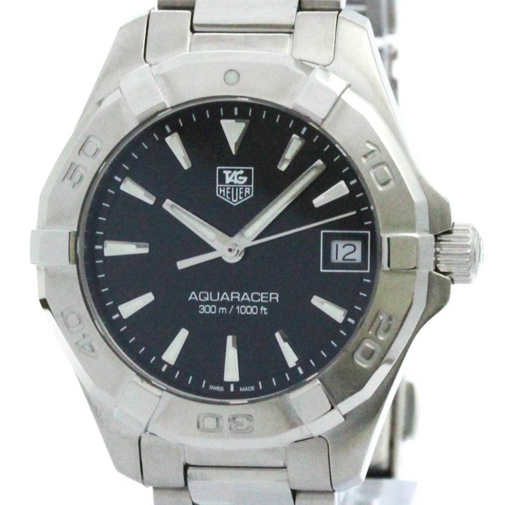 Polished TAG HEUER Aquaracer 300M Steel Quartz Ladies Watch WAY1310 BF574108