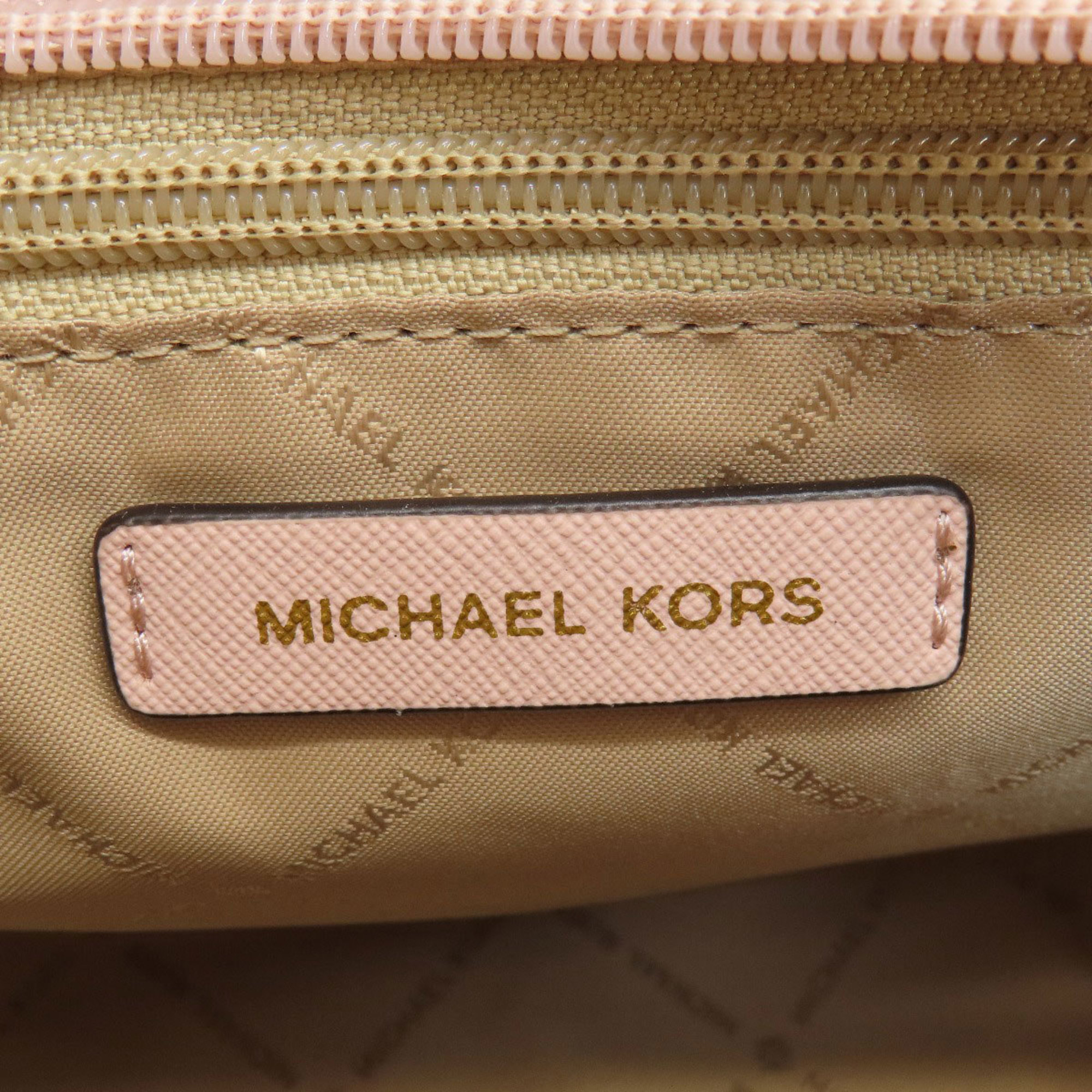 Michael Kors MK Signature Handbag Leather Coated Canvas Women's