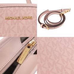 Michael Kors MK Signature Handbag Leather Coated Canvas Women's