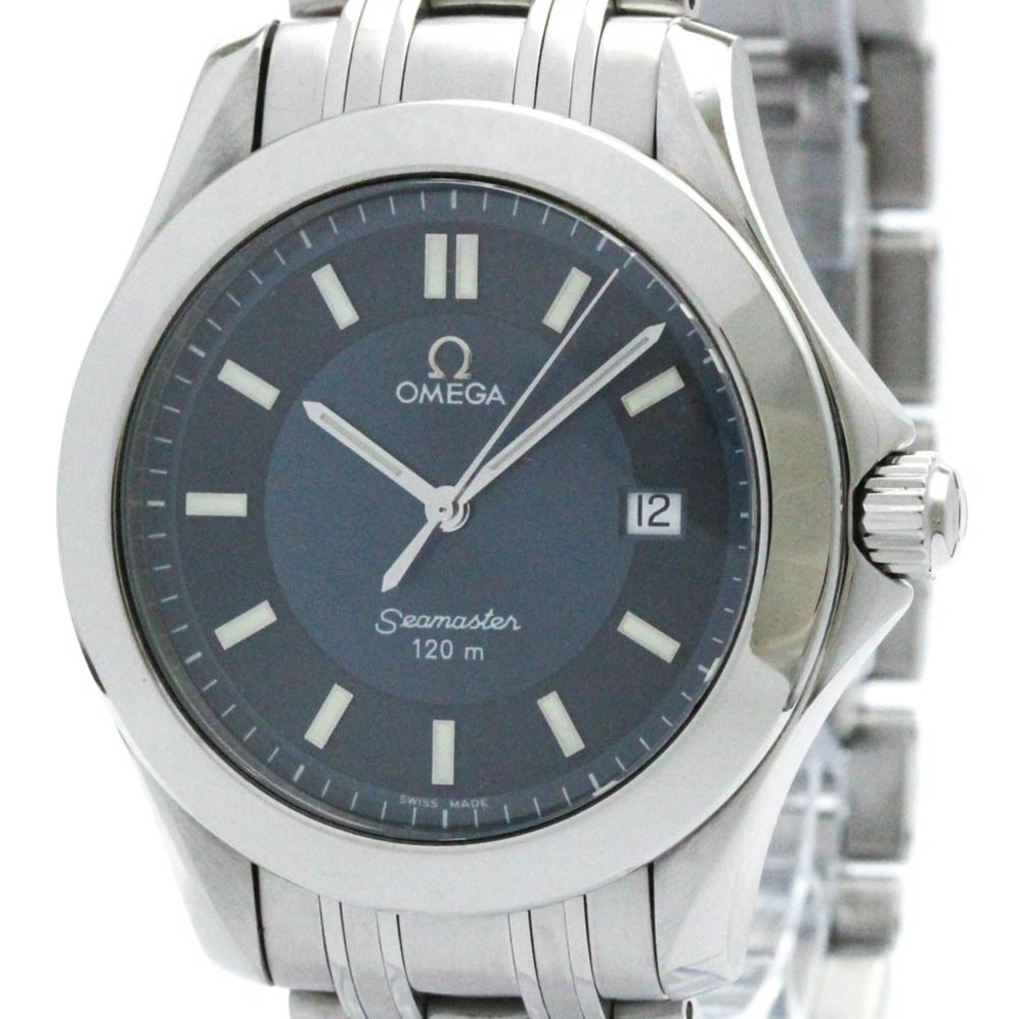 Polished OMEGA Seamaster 120M Steel Quartz Mens Watch 2511.92 BF573621 eLADY Globazone