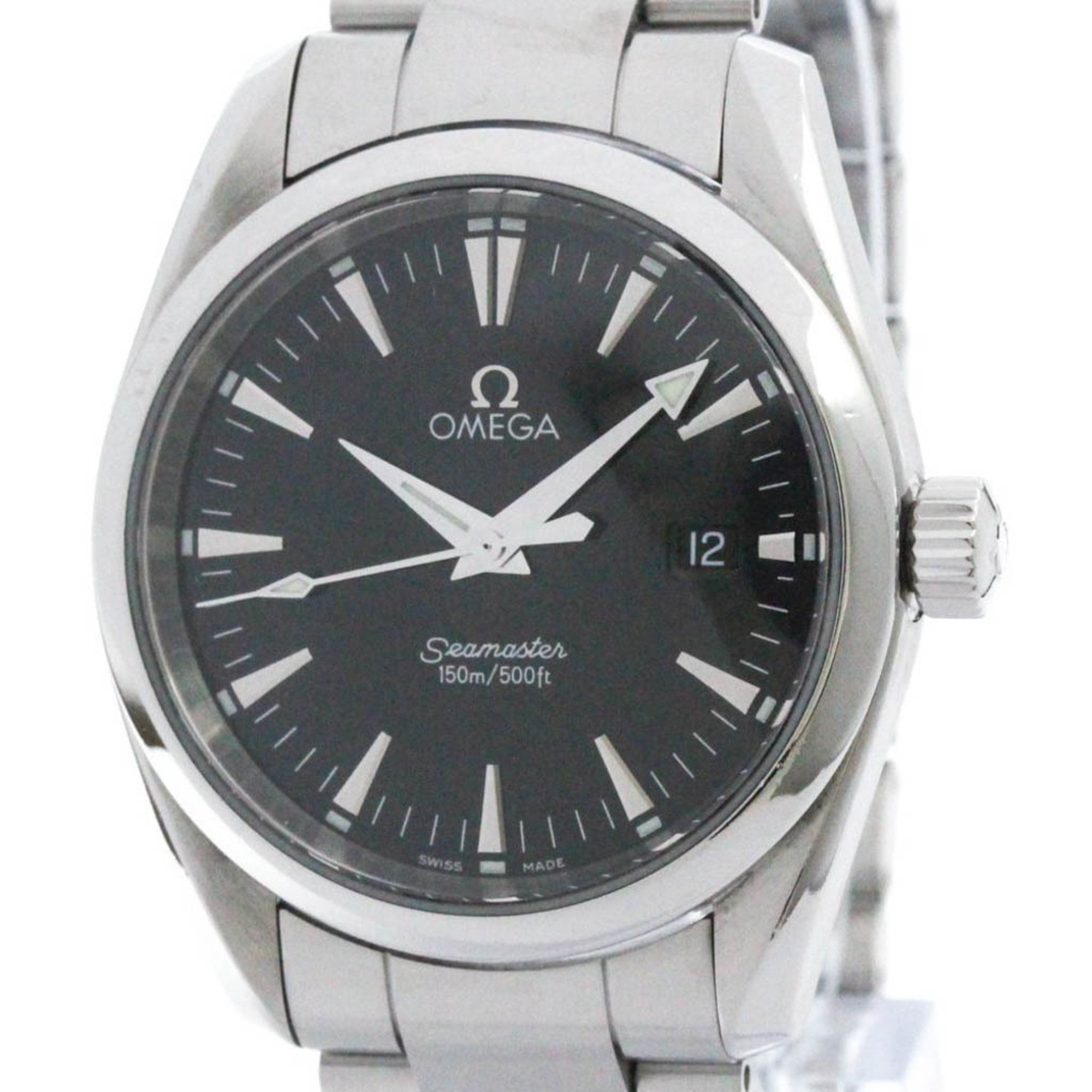 Polished OMEGA Seamaster Aqua Terra Steel Quartz Mens Watch 2518.50 BF574118