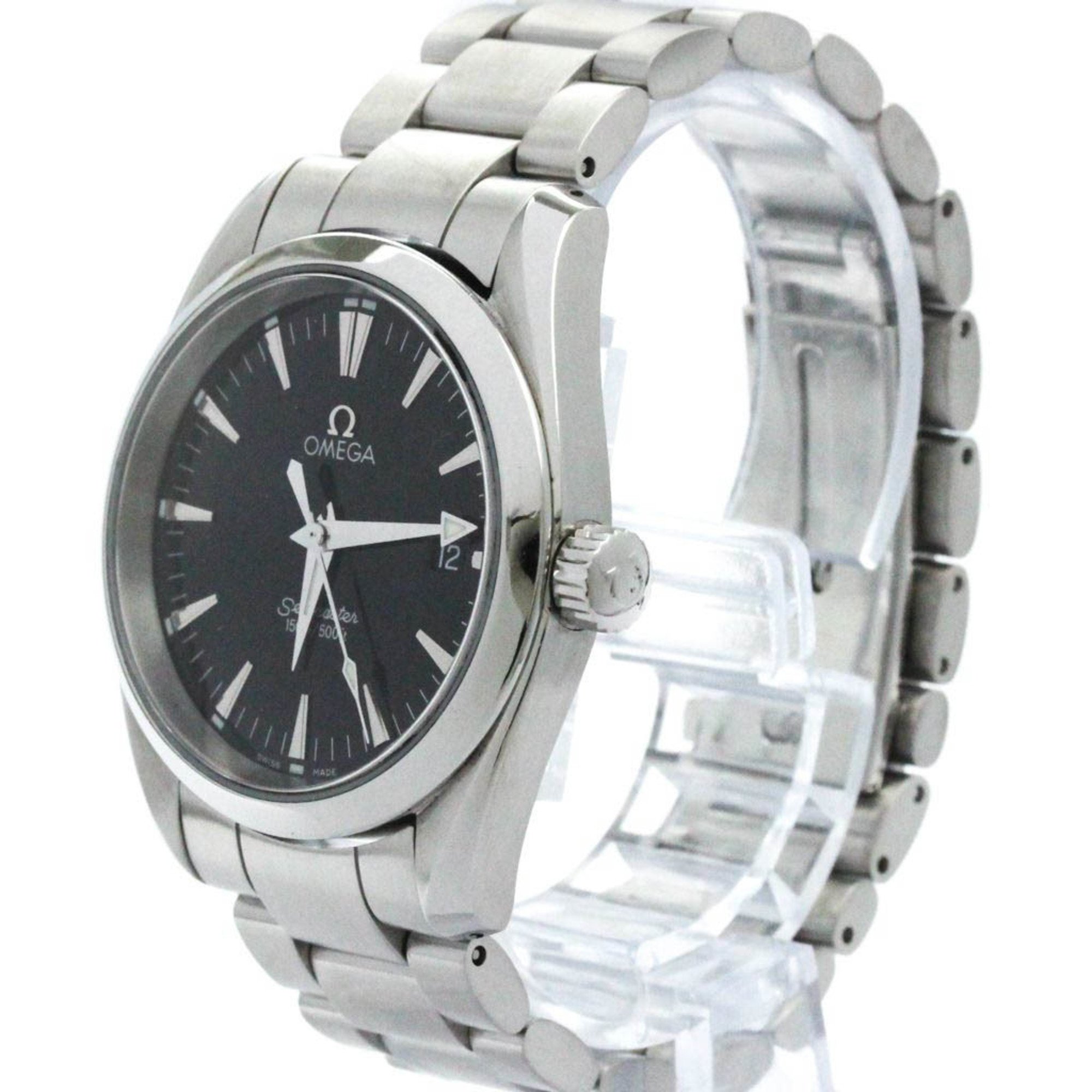 Polished OMEGA Seamaster Aqua Terra Steel Quartz Mens Watch 2518.50 BF574118