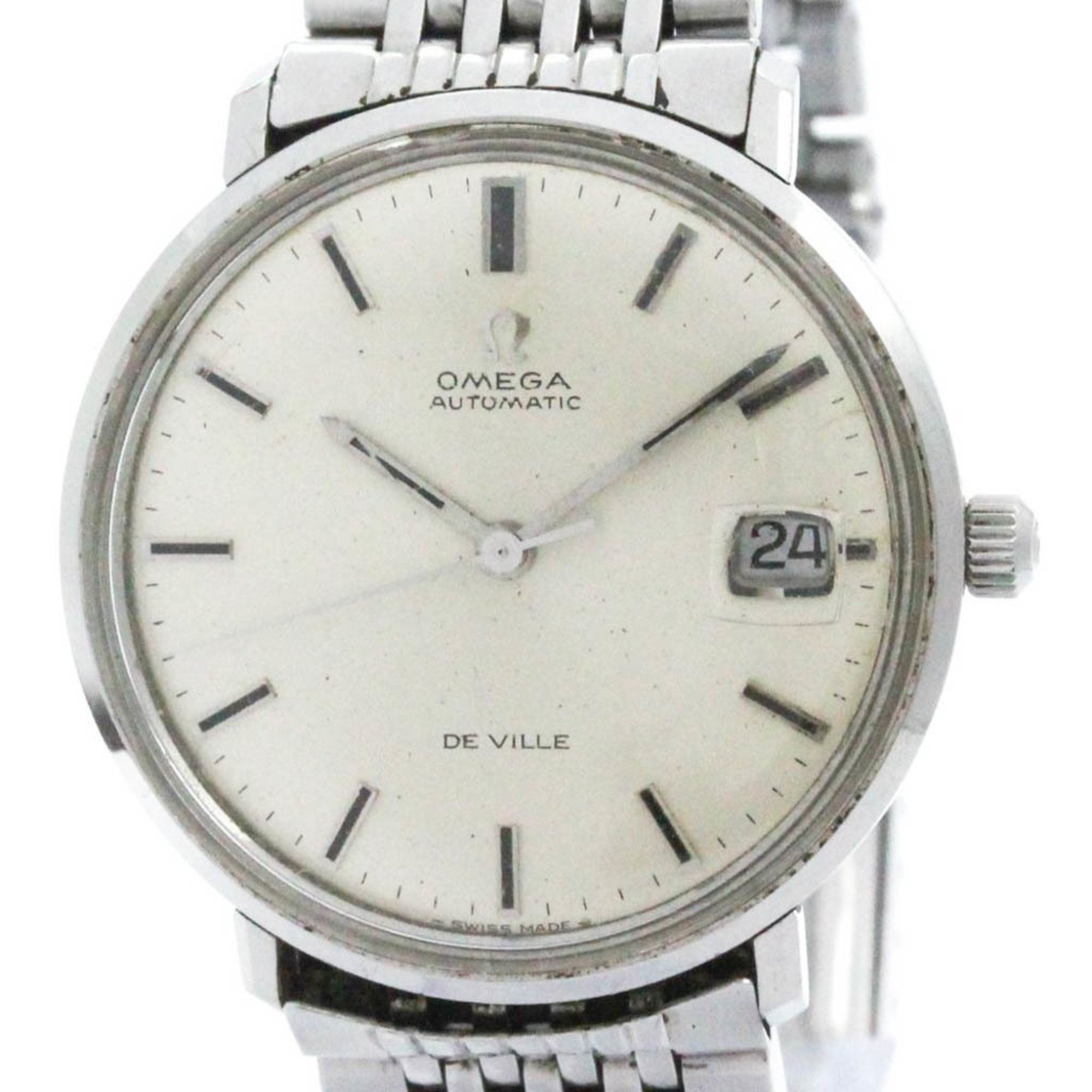 Vintage OMEGA De Ville Date Cal 565 Steel Automatic Mens Watch 166.033 BF567463