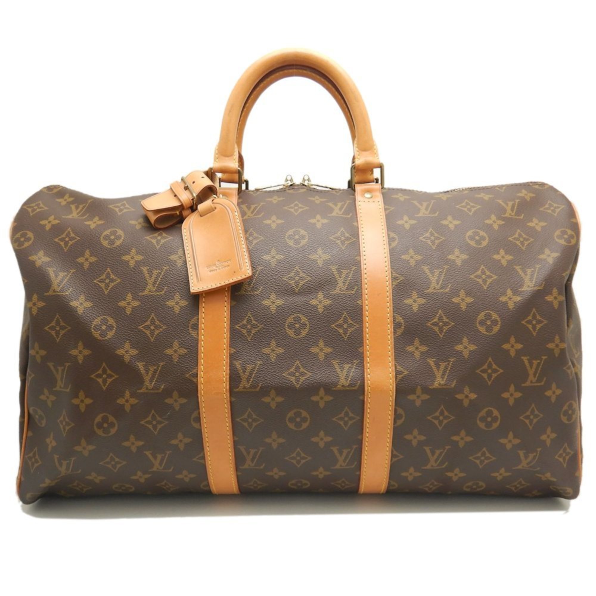 LOUIS VUITTON Louis Vuitton Monogram Keepall 50 M41426 Boston Bag Brown 251906