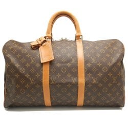 LOUIS VUITTON Louis Vuitton Monogram Keepall 50 M41426 Boston Bag Brown 251906