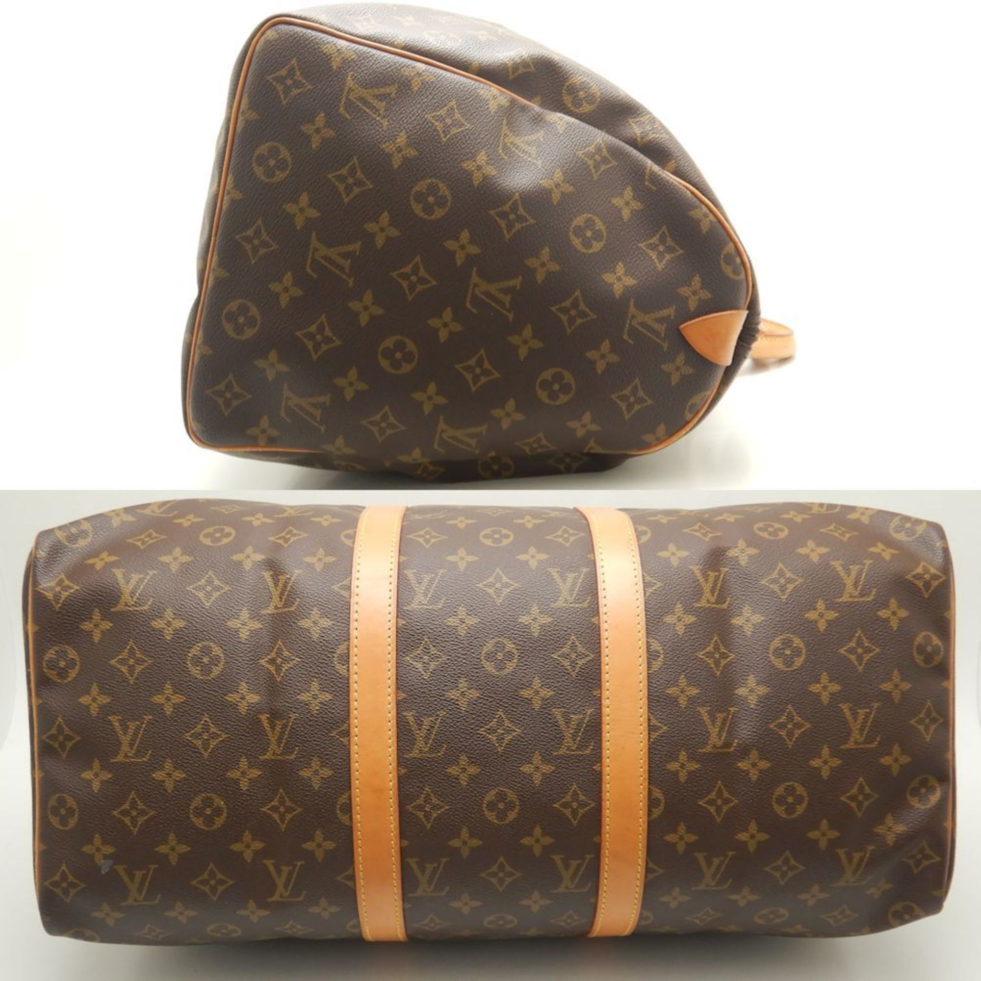 LOUIS VUITTON Louis Vuitton Monogram Keepall 50 M41426 Boston Bag Brown 251906