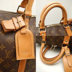 LOUIS VUITTON Louis Vuitton Monogram Keepall 50 M41426 Boston Bag Brown 251906