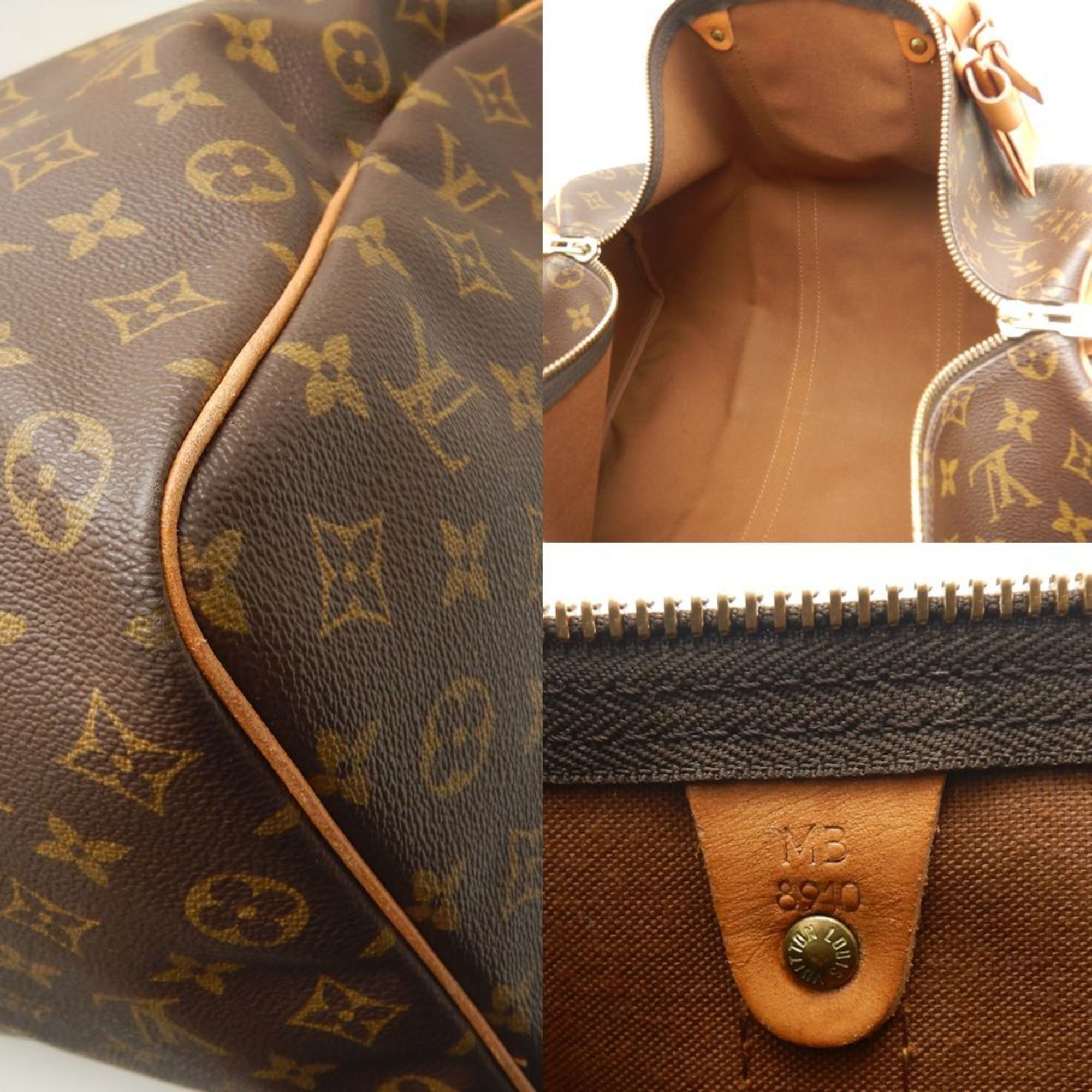 LOUIS VUITTON Louis Vuitton Monogram Keepall 50 M41426 Boston Bag Brown 251906