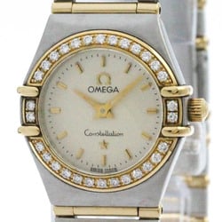 Polished OMEGA Constellation Diamond 18K Gold Steel Watch 1267.30 BF574103