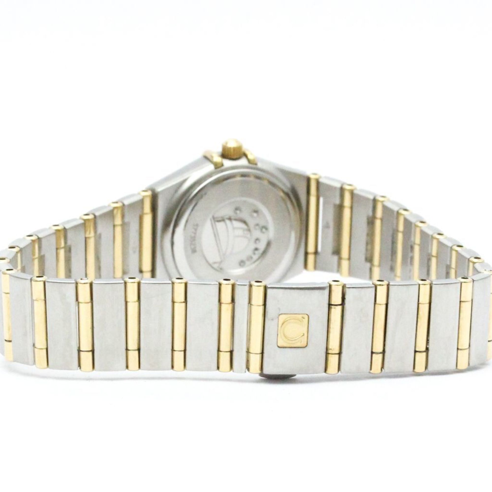 Polished OMEGA Constellation Diamond 18K Gold Steel Watch 1267.30 BF574103