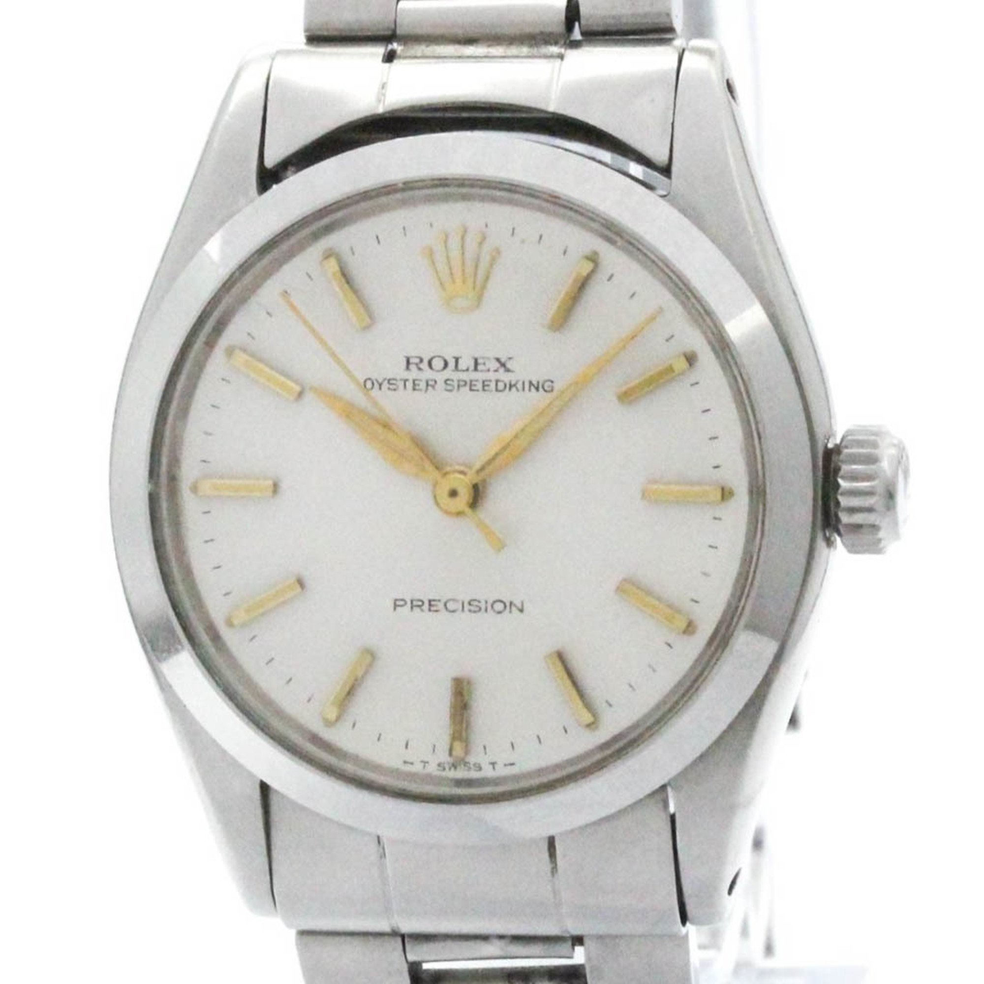 Vintage ROLEX Oyster Speed King 6430 Steel Hand-winding Unisex Watch BF574138