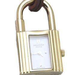 HERMES Kelly Watch Crochet KE2.201.170 VBA Pocket GP (Gold Plated) Barenia Boys 130212