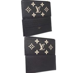 LOUIS VUITTON Louis Vuitton Wallet Chain M80482 Pochette Felicie Monogram Bicolor Empreinte Black Beige 180590