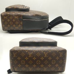 LOUIS VUITTON Louis Vuitton Josh M45349 Backpack Monogram Macassar Brown Black 251892