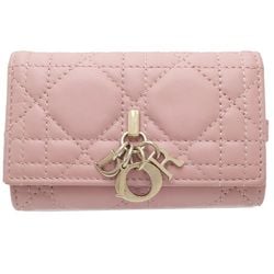 Christian Dior Key Case 44-MD-0253 Cannage Miss Lambskin Pink 180581