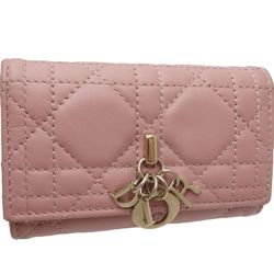 Christian Dior Key Case 44-MD-0253 Cannage Miss Lambskin Pink 180581