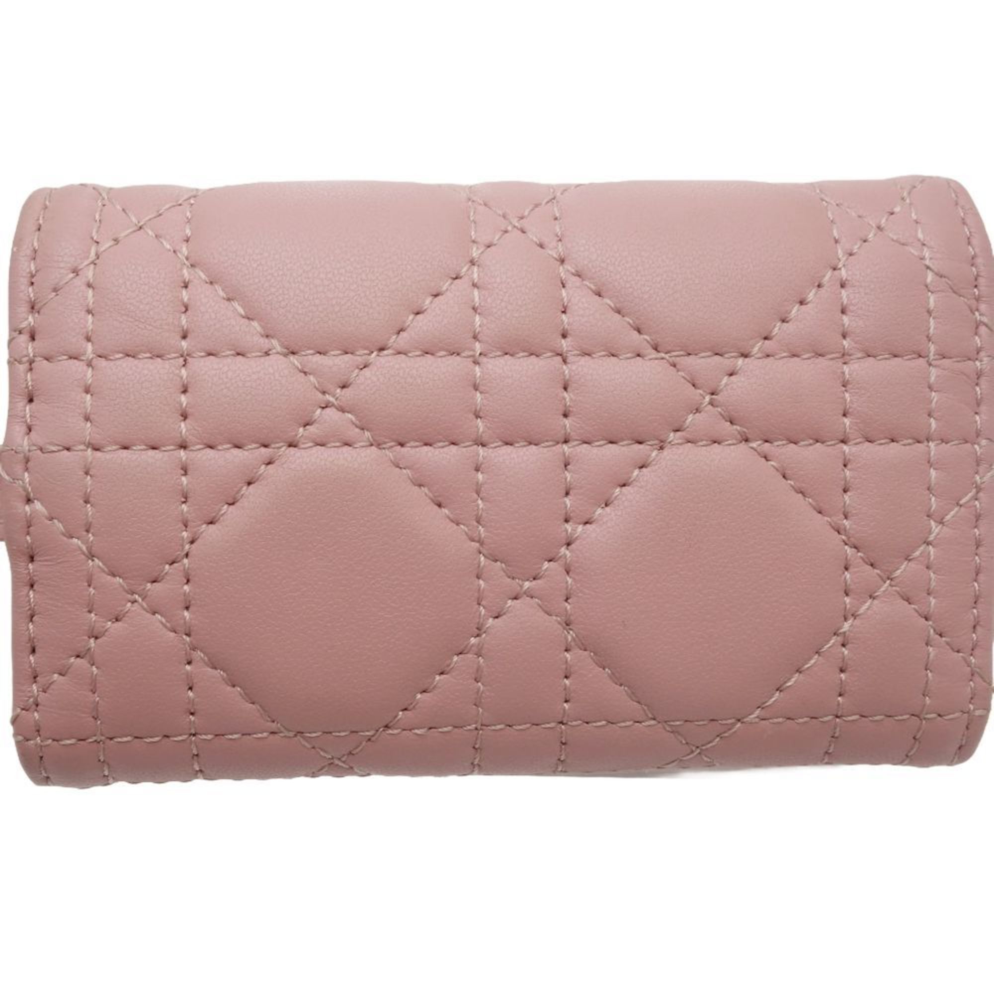 Christian Dior Key Case 44-MD-0253 Cannage Miss Lambskin Pink 180581