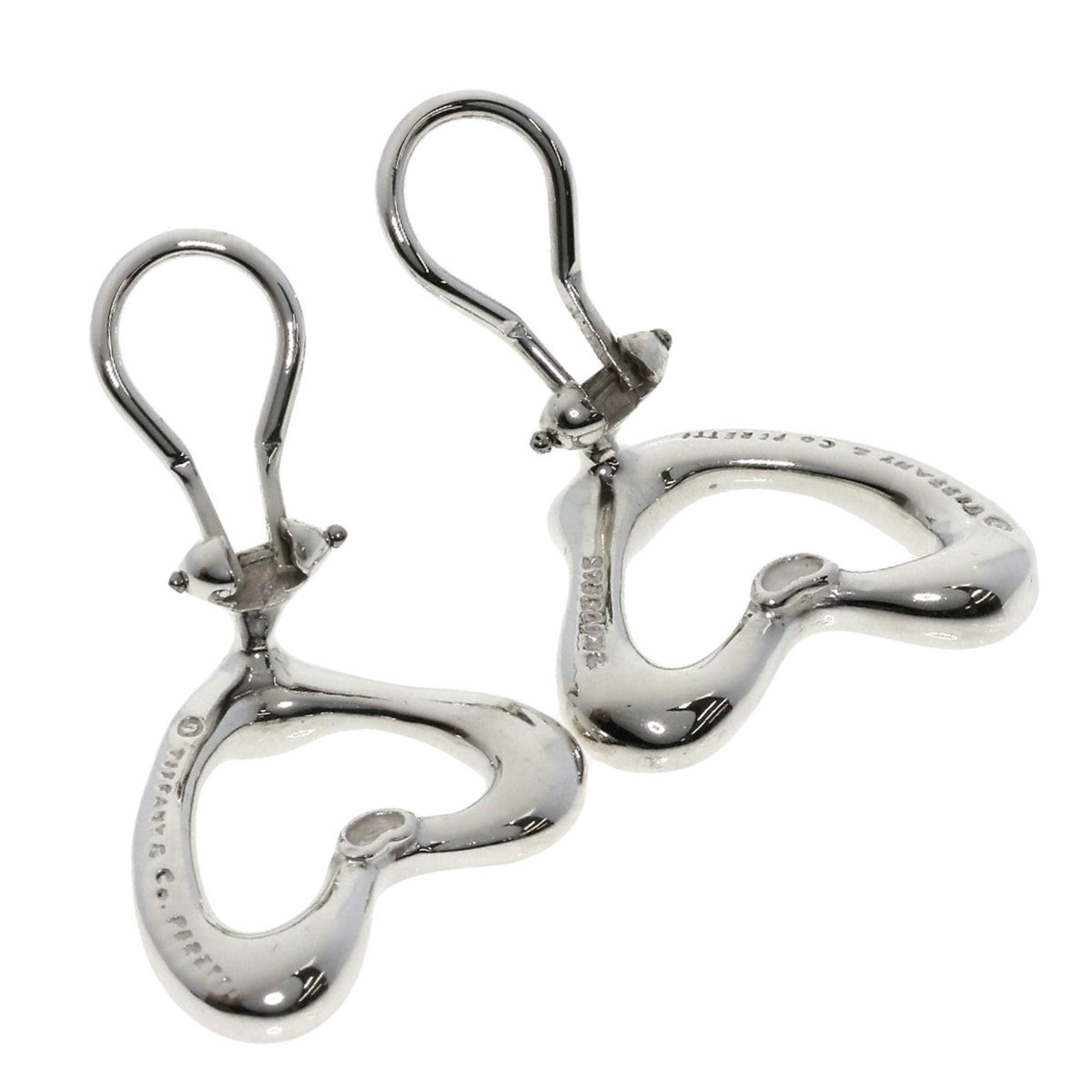 Tiffany & Co. Heart Earrings Silver Women's TIFFANY