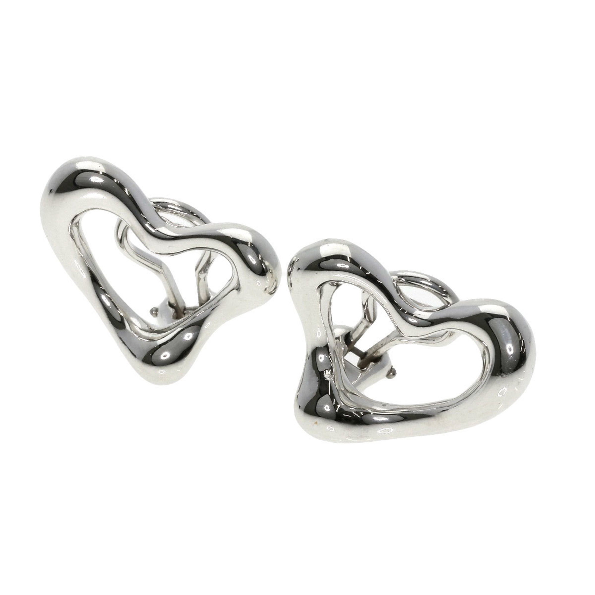 Tiffany & Co. Heart Earrings Silver Women's TIFFANY