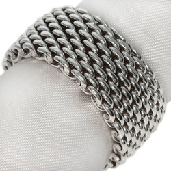 Tiffany Somerset Mesh Ring, Silver, Women's, TIFFANY&Co.