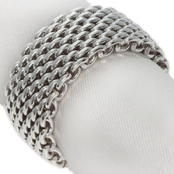 Tiffany Somerset Mesh Ring, Silver, Women's, TIFFANY&Co.