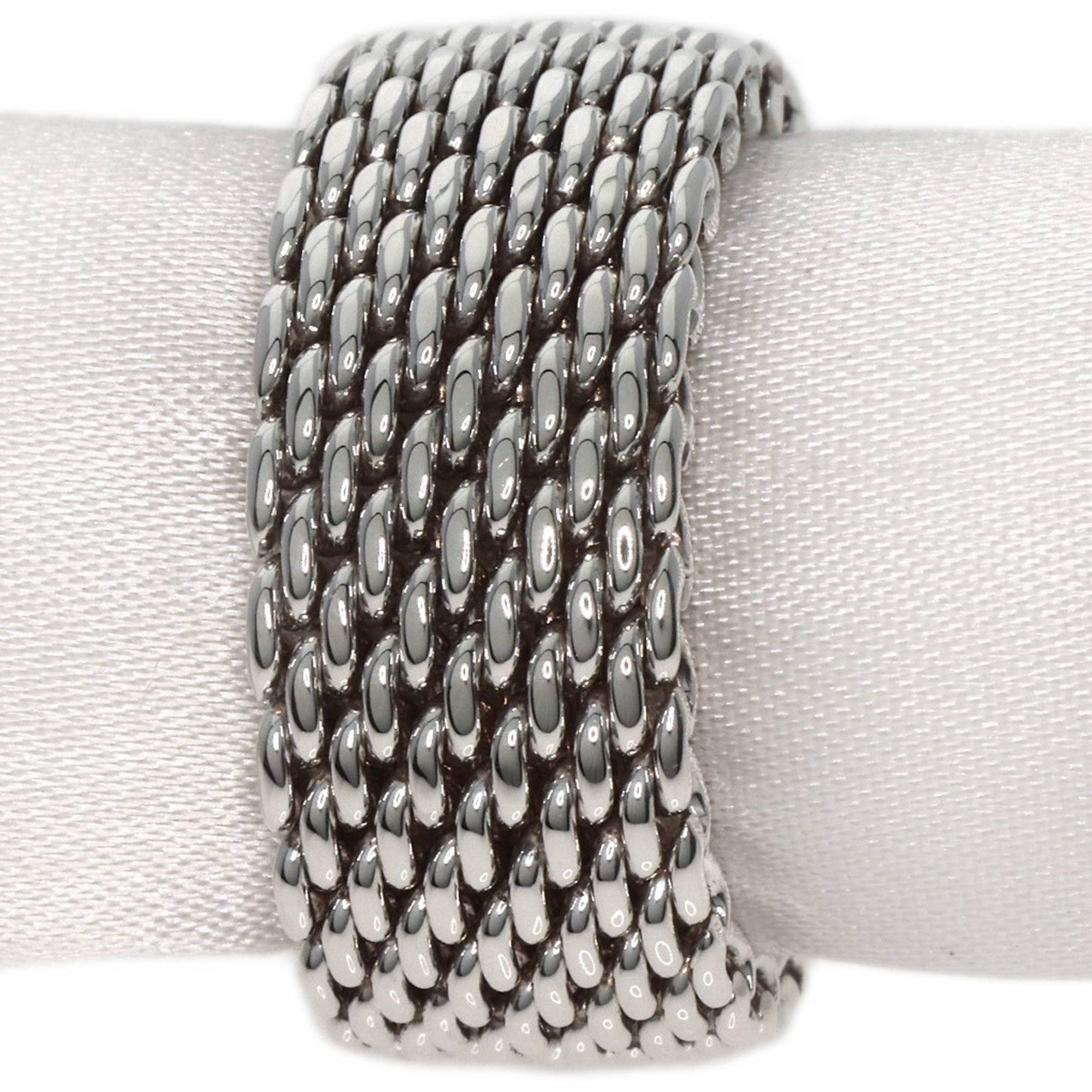 Tiffany Somerset Mesh Ring, Silver, Women's, TIFFANY&Co.