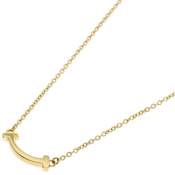 Tiffany T Smile Necklace, 18K Yellow Gold, Women's, TIFFANY&Co.