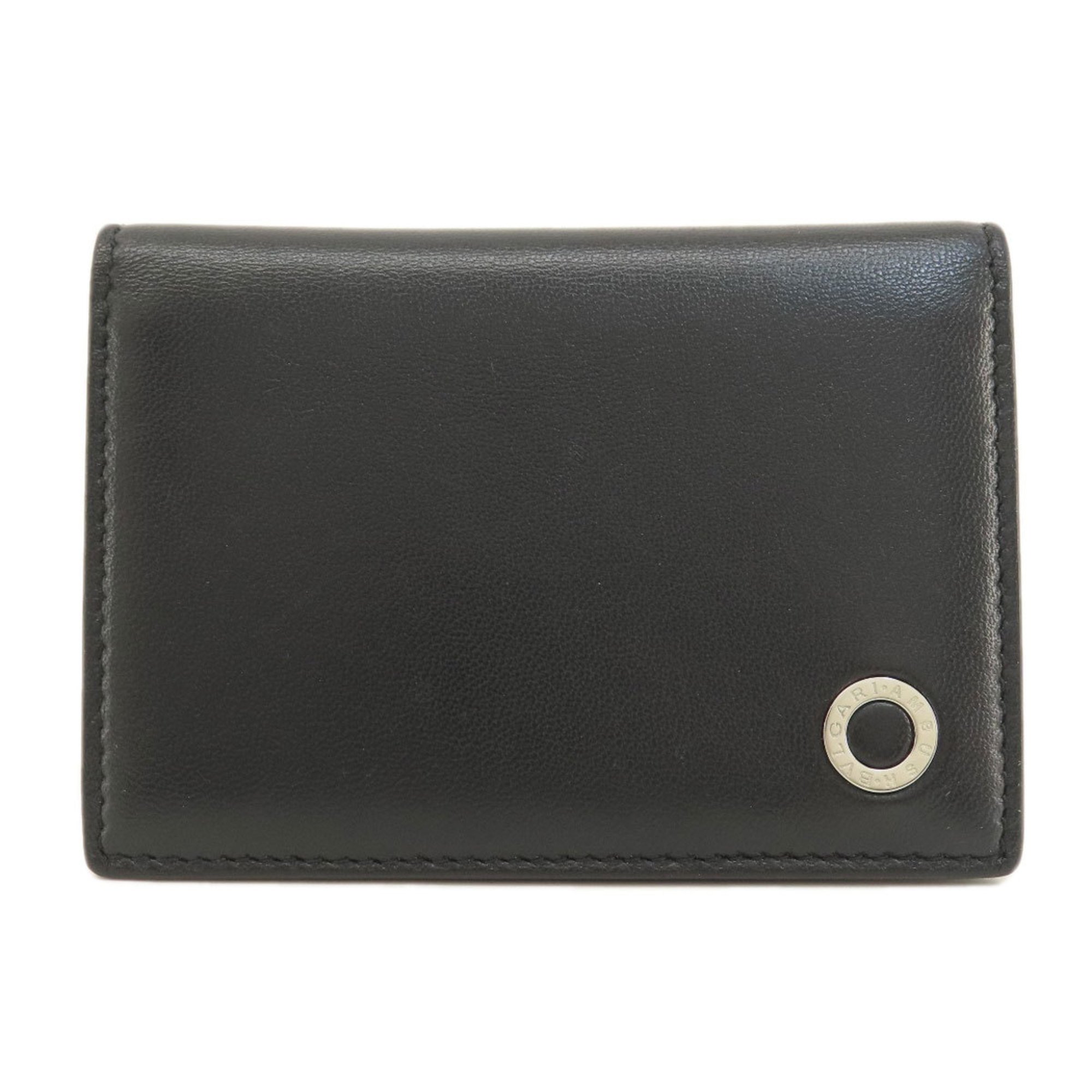 BVLGARI AMBUSH Business Card Holder/Card Case Leather Women's