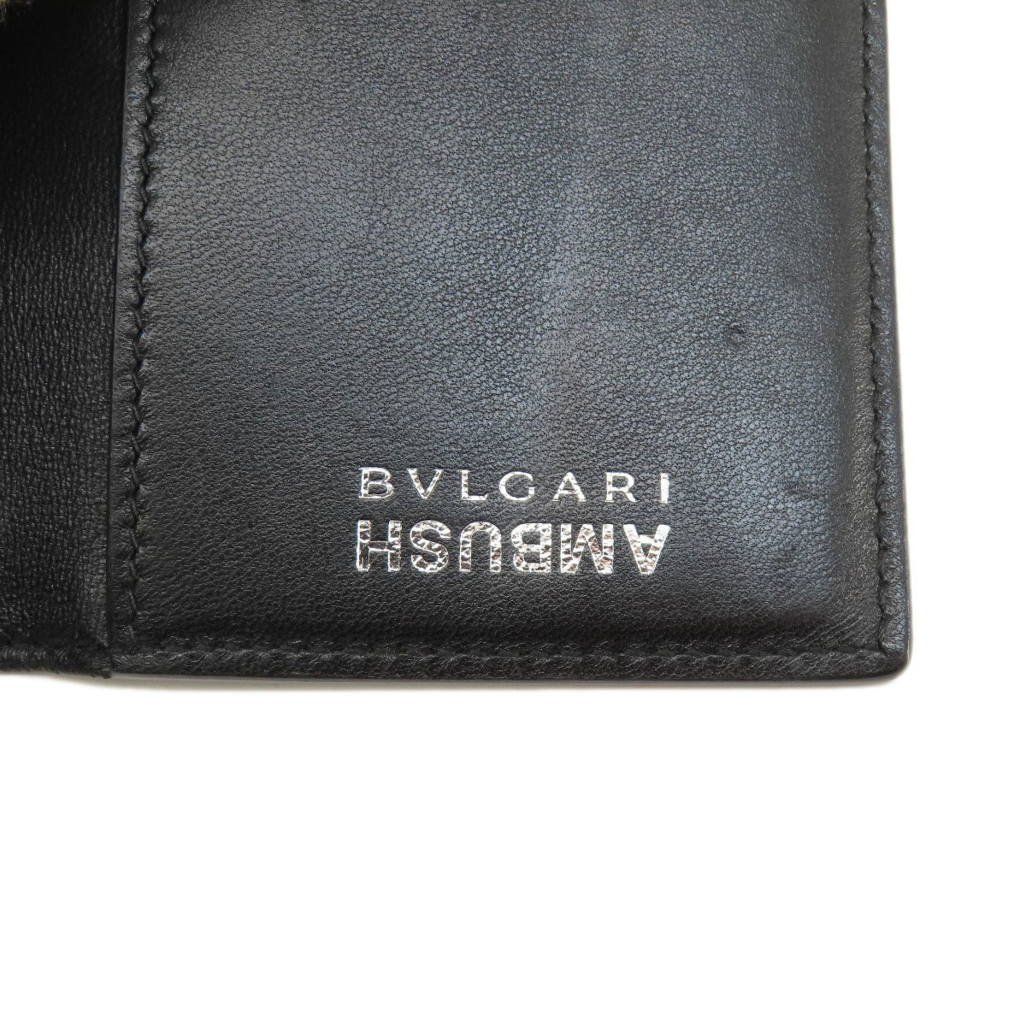 BVLGARI AMBUSH Business Card Holder/Card Case Leather Women's