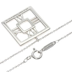 Tiffany Atlas Square Necklace Silver Women's TIFFANY&Co.