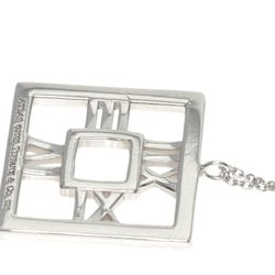 Tiffany Atlas Square Necklace Silver Women's TIFFANY&Co.