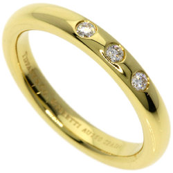 Tiffany Stacking Band 3P Diamond Ring, 18K Yellow Gold, Women's, TIFFANY&Co.