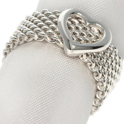 Tiffany Somerset Mesh Heart Ring, Silver, Women's, TIFFANY&Co.