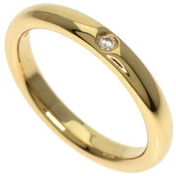 Tiffany Stacking Band 1P Diamond Ring, 18K Yellow Gold, Women's, TIFFANY&Co.