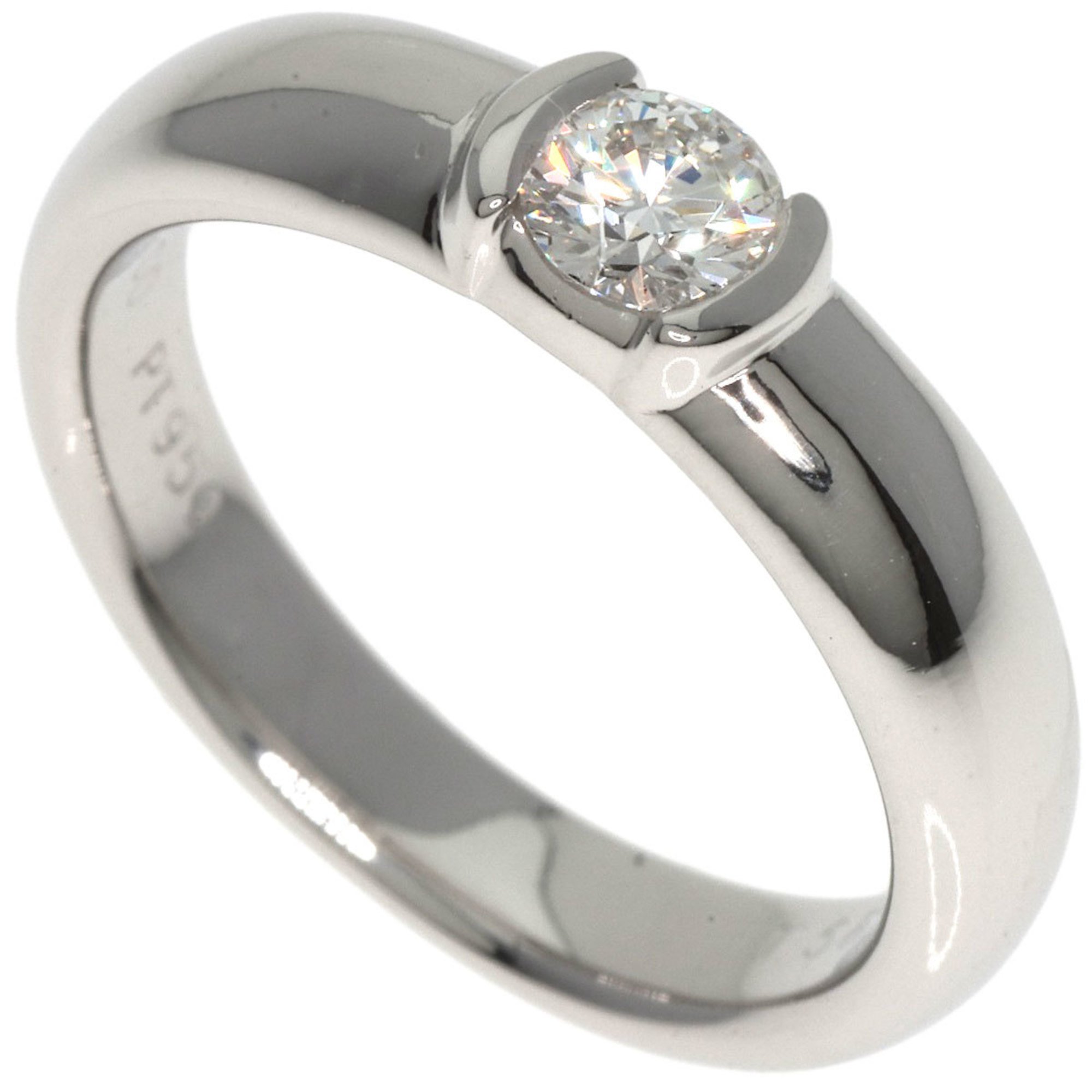 Tiffany & Co. Dots Solitaire Diamond Ring, Platinum PT950, Women's, TIFFANY