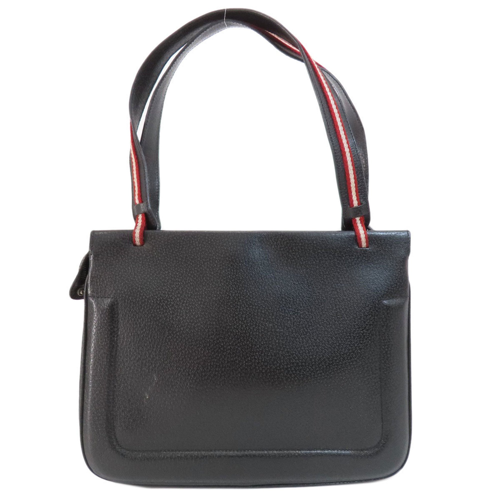 BALLY Design Tote Bag Leather Women's