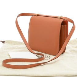 Hermes Constance 18 Verso Shoulder Bag Evercolor Rosy Jaipur Z Engraved