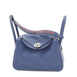 Hermes Lindy 26 handbag Traceage Swift Blue Brighton C stamp