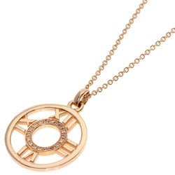 Tiffany Atlas Medallion Necklace, 18K Pink Gold, Women's, TIFFANY&Co.