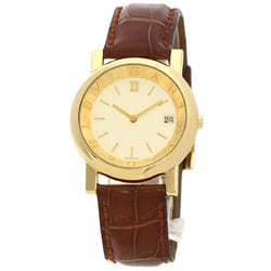 BVLGARI AT33GL Amphitheatre Watch, 18K Yellow Gold, Leather, Boys