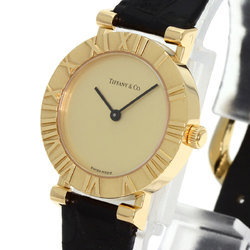 Tiffany L0630 Atlas Watch, 18K Yellow Gold, Leather, Women's, TIFFANY&Co.